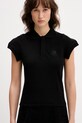 VETEMENTS polo bawełniane czarny WE76PO453B