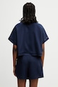 Odzież Lacoste polo z lyocellem damskie CF0061 granatowy