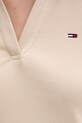 Tommy Jeans polo damskie bawełniane z elastanem DW0DW22326 beżowy
