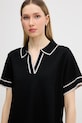 Marc Aurel polo damskie z wiskozą czarny 8339A11114