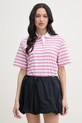 Joop! polo pentru femei, din bumbac roz 30102065
