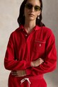 Polo Ralph Lauren кофта для женщин из хлопка LT WT COTTON TERRY-KNT-POLO 211A12737003 красный