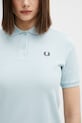 Fred Perry polo bawełniane niebieski G6000