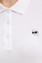Karl Lagerfeld polo ženské bavlněné IKON B2W17098 bílá