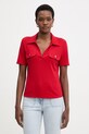 Morgan polo damskie czerwony DROSSO