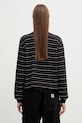 Odzież Carhartt WIP longsleeve damski bawełniany W' L/S Mabel Polo I036354.3O1XX czarny