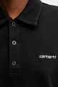 Carhartt WIP W' Brenta Polo Sweat суичър от памук дамски черен I036291.0D260
