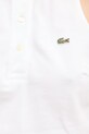 Lacoste crop top pentru femei, din bumbac cu elastan PF3123 alb