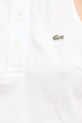 Lacoste crop top pentru femei, din bumbac cu elastan PF3123 alb