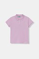 United Colors of Benetton polo dziecięce bawełniane z elastanem fioletowy 3WG9C300O.G.Stagionale