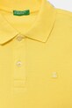 Chłopiec United Colors of Benetton polo dziecięce bawełniane 3089C300Q.G.Stagionale żółty