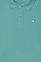 Chłopiec United Colors of Benetton polo dziecięce bawełniane 3089C300Q.G.Stagionale turkusowy