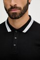 Karl Lagerfeld polo bawełniane 561200.745001 czarny
