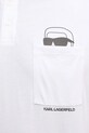 Karl Lagerfeld polo bawełniane 561225.745127 biały