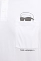 Karl Lagerfeld polo bawełniane 561225.745127 biały
