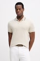 Βαμβακερό μπλουζάκι πόλο BOSS Green κανονικό μπεζ 50554565