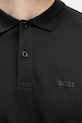 BOSS Green polo męskie bawełniane Pio 1 50554574 czarny
