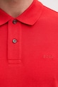 BOSS polo bawełniane Pallas 50553564 czerwony
