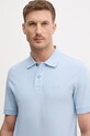 BOSS polo bawełniane Pallas niebieski 50553564