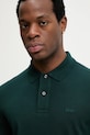 BOSS polo bawełniane Pallas zielony 50553564