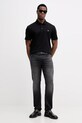 BOSS polo bawełniane 50555829 czarny SS26