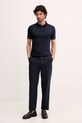 Tommy Hilfiger polo bawełniane MW0MW41612 granatowy SS26
