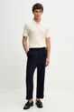 Calvin Klein polo bawełniane LV04LE203G beżowy SS26