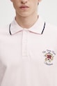 Drôle de Monsieur polo in cotone Polo Piqué Slogan Rose rosa J.PL161.CO264.LPI