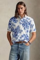 Polo Ralph Lauren polo bawełniane wzorzyste niebieski 710P04013
