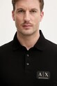Armani Exchange polo bawełniane czarny XM002231.AF10366