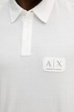 Bombažen polo Armani Exchange XM002232.AF10364 bež