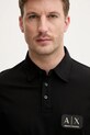 Armani Exchange polo bawełniane czarny XM002232.AF10364