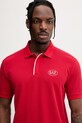 EA7 Emporio Armani polo męskie z bawełną czerwony AF13511.7M001539