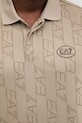 EA7 Emporio Armani t-shirt męski bawełniany AF22277.7M001287 beżowy