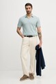 Joop! polo bawełniane 30100497 turkusowy SS26