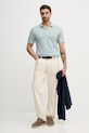 Joop! polo bawełniane 30100497 turkusowy SS26