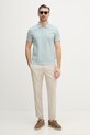 Joop! polo bawełniane 30100501 turkusowy SS26