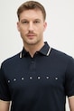 Hackett London polo bawełniane granatowy HM5600120