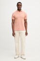 Bavlnené polo tričko Hackett London HM5600148 oranžová SS26