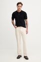 Hackett London polo męskie z bawełną HM7000186 granatowy SS26