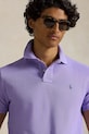Bavlněné polo tričko Polo Ralph Lauren BASIC MESH fialová 710680784463