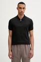 Calvin Klein polo tričko pánske bavlnené čierna LV04LE255G