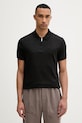 Calvin Klein polo tričko pánske bavlnené čierna LV04LE255G