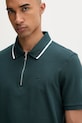 Calvin Klein polo męskie bawełniane turkusowy LV04LF214G