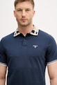 Barbour polo męskie bawełniane Callington granatowy MML1536