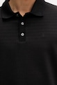 Calvin Klein polo za muškarce s pamukom LV04LF206G crna