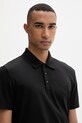 Calvin Klein polo pánské s bavlnou černá LV04LF208G