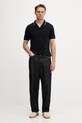Bavlnené polo tričko Emporio Armani EM005852.AF12955 tmavomodrá SS26