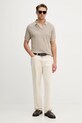 Bavlnené polo tričko Emporio Armani EM005852.AF12955 béžová SS26
