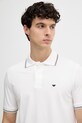 Emporio Armani T-shirt męski bawełniany z elastanem biały EM004606.AF23090
